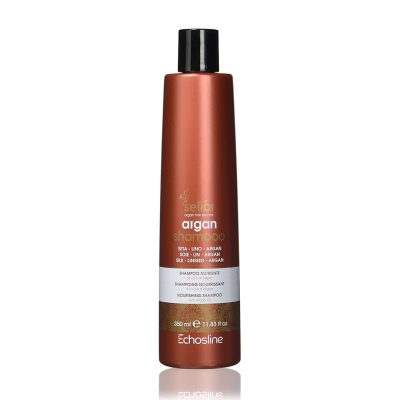 شامپو تغذیه کننده مو اچ اس لاین مدل seliar argan حجم 350 میلی لیتر - ECHOS LINE