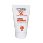 کرم ضدآفتاب SPF50 بی رنگ پوست چرب و مستعد آکنه اسکن اسکین 40 میل - SCAN SKIN