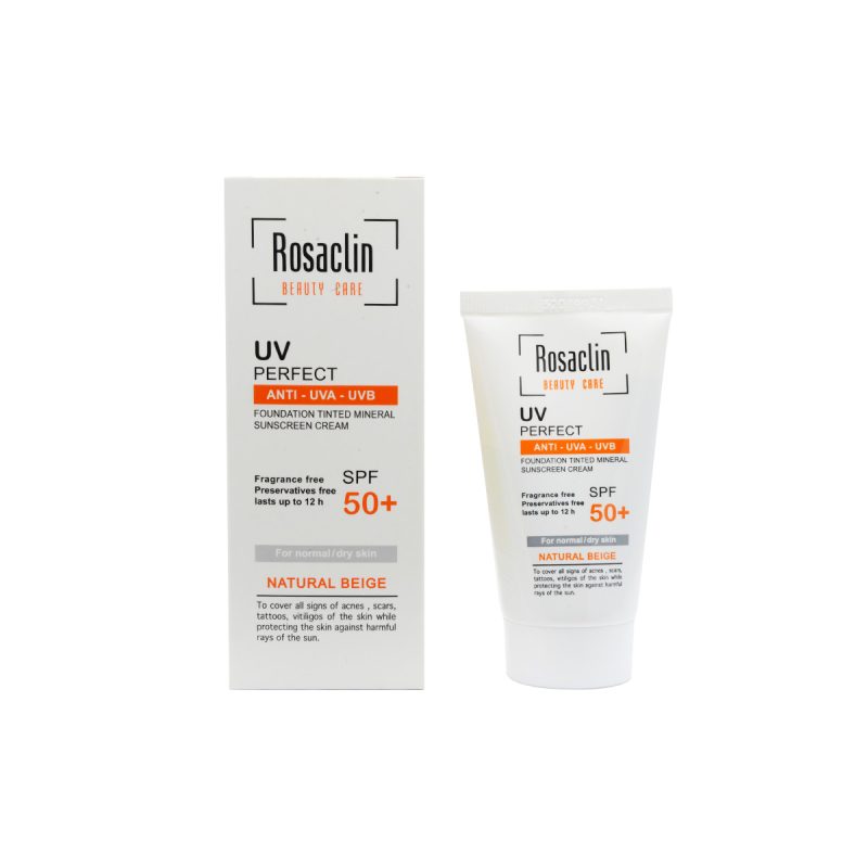 کرم ضدآفتاب پوست نرمال و خشک رزاکلین (SPF50)