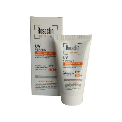ضد آفتاب رزاکلین بژ روشن مناسب پوست نرمال و خشک   Rosaclin - SPF 50