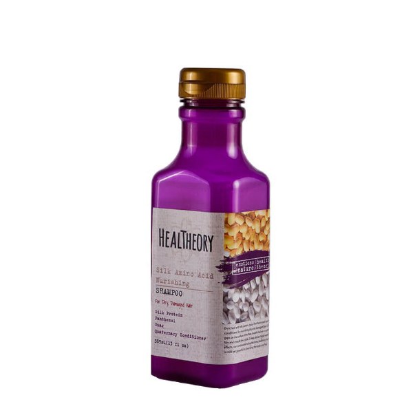 0065880_healththeory-nurishing-shampoo-with-silk-amino-acid-for-dry-and-damaged-hair-385ml_600 شامپو پروتئین ابریشم هلس تئوری مخصوص موهای خشک و آسیب دیده 385 میل HEALTHEORY - تصویر 1