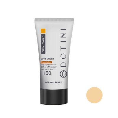 کرم ضدآفتاب فاقدچربی رنگی SPF50 دوتینی