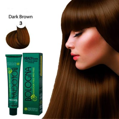 رنگ مو بلونیا سری natural شماره 3 حجم 100 میلی لیتر رنگ قهوه ای تیره_ BOLOGNA