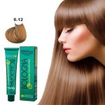 رنگ مو بلونیا بدون آمونیاک شماره6/12 بلوند نسکافه ای تیره  حجم 100 میل  _ BOLOGNA