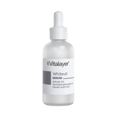 سرم ضد لک آربوتین ویتالیر مدل وایت ویت مناسب پوست های لک دار _ Vitalayer