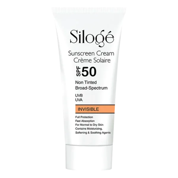 Siloge-Invisible-Sunscreen-Cream-Spf50-1-600x600-1.webp کرم ضدآفتاب SPF50 بی رنگ سیلوژه پوست خشک
- Siloge - تصویر 1
