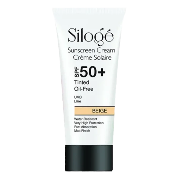 tinted-sunscreen-cream-spf-50-600x600-1.webp کرم ضدآفتاب رنگی +SPF50 سیلوژه بژ - Siloge - تصویر 1